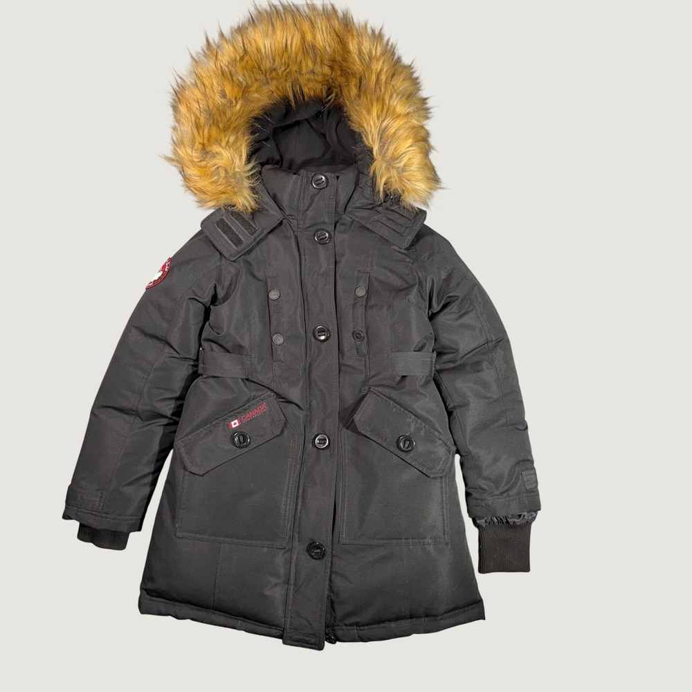Canada Weathergear Parka Jacket Womens Medium Black Gorpcore